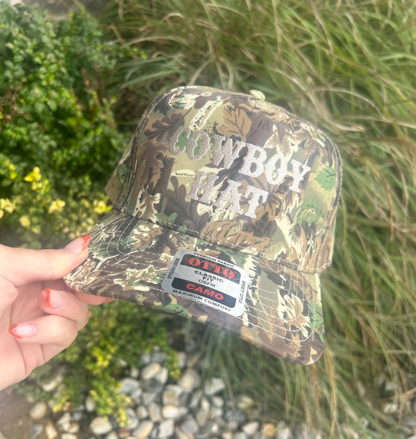 "Cowboy Hat" Camo Print Dad Hat