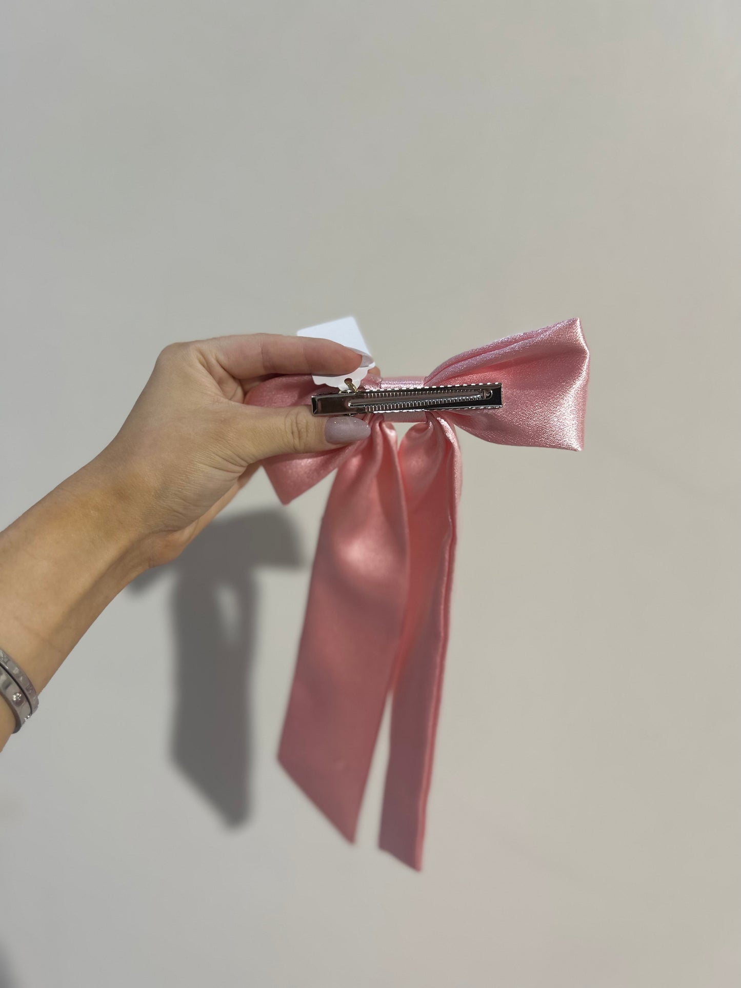 Pink/White/Black Silk Bows