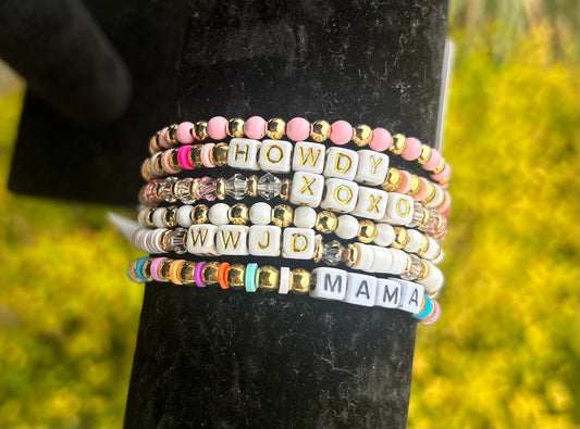 Mama Colorful Bead Bracelet