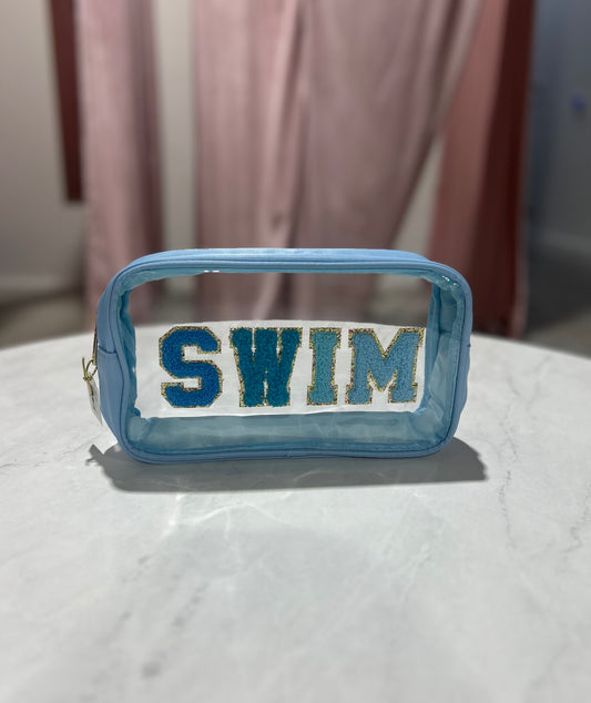 Clear Blue Swim Bag