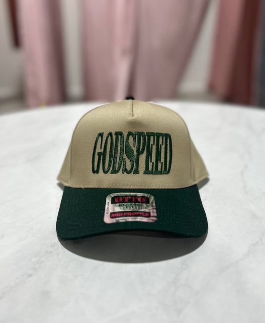 GodSpeed Khaki/Green Dad Hat