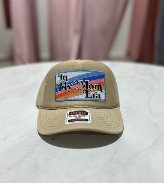 In My Mom Era Khaki Trucker Hat