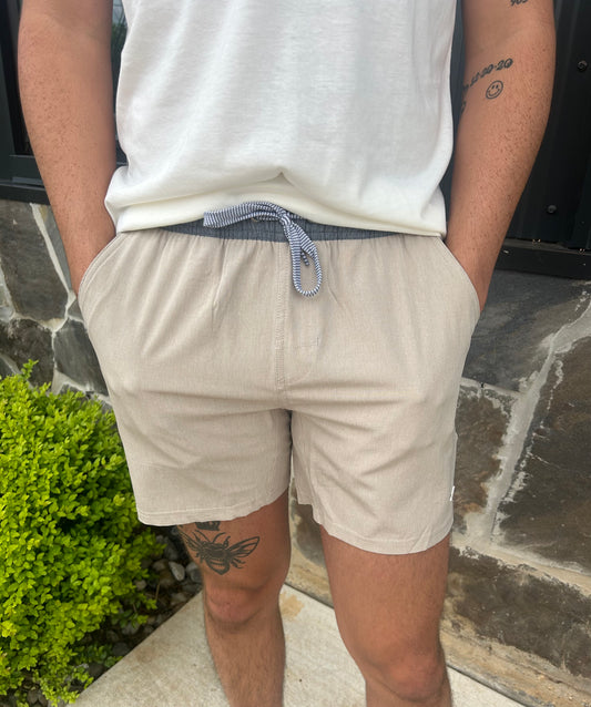 Burlebo Khaki Athletic Shorts