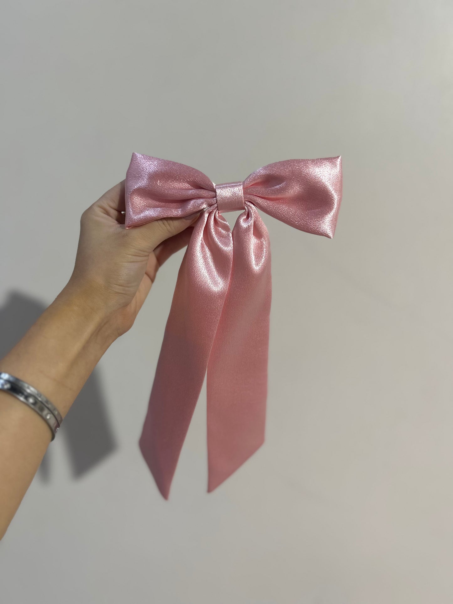 Pink/White/Black Silk Bows