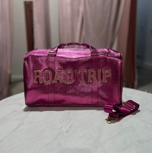 Hot Pink Road Trip Duffel Bag